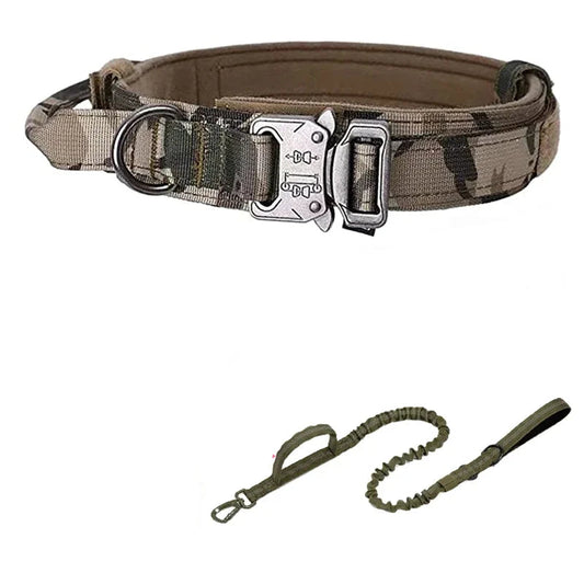 Durable Tactical Dog Collar Leash Set