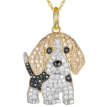 Cute Beagle Pendant Necklace
