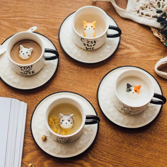 Ceramic Coffee Cups And Saucers